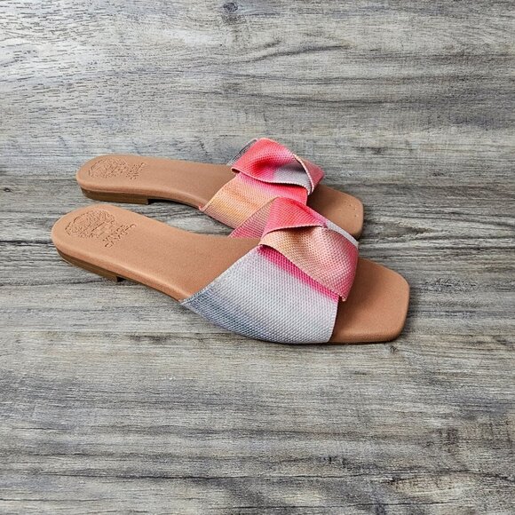 Vince Camuto Skylinna Washable Knit Flat Slide Sandals - Picture 3 of 10